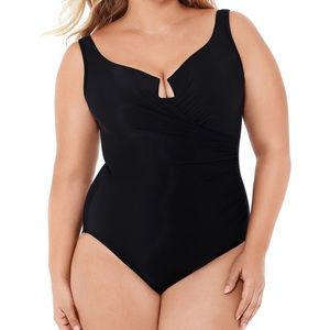 Miraclesuit Black Escape One Piece NWT